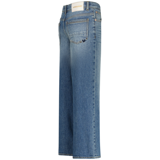 Vingino winter jeansbroek meisjes - blauw - Carlice - extra wide leg fit