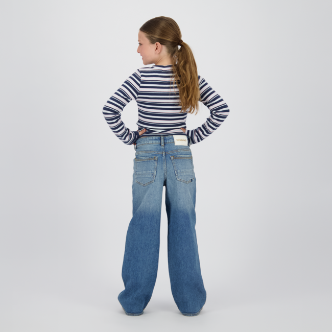 Vingino winter jeansbroek meisjes - blauw - Carlice - extra wide leg fit