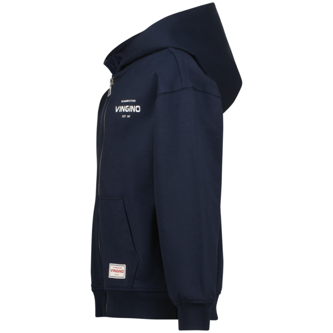 Vingino winter vest jongens - blauw - Basic-Vest - oversized fit