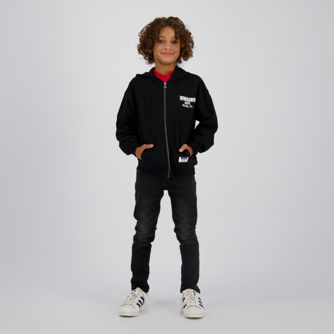 Vingino winter jeansbroek jongens - zwart - Apache icon - skinny fit