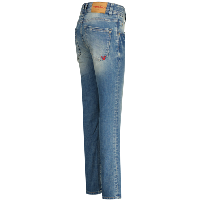 Vingino winter jeansbroek jongens - blauw - Apache icon - skinny fit