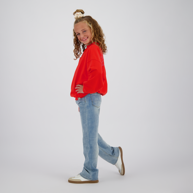 Vingino winter jeansbroek meisjes - blauw - Giulia icon - wide leg fit