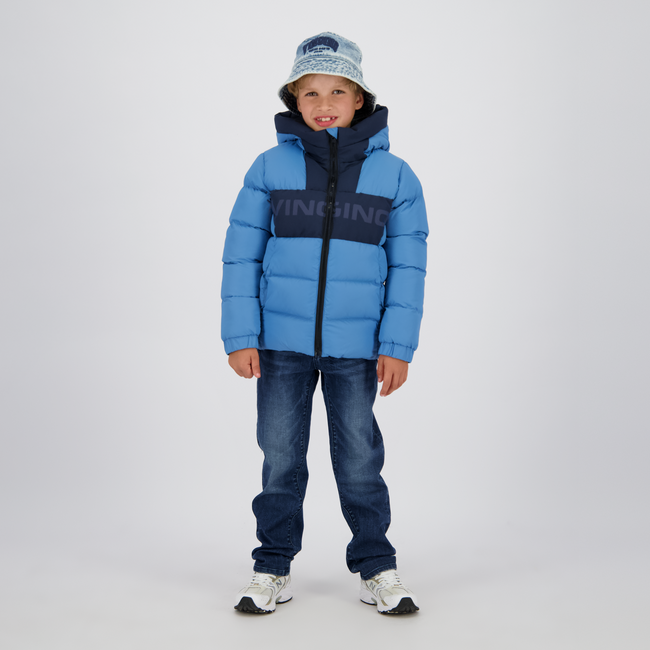 Vingino winter jas jongens - blauw - Tazol - kort