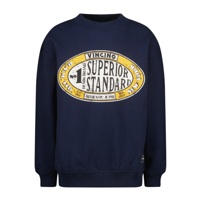 Vingino winter sweater jongens - donker blauw - Noar - oversized fit