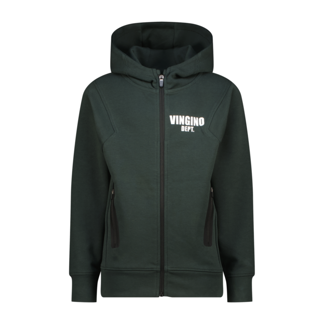 Vingino winter vest jongens - donker groen - Oley - classic