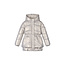 Le Chic winter winterjas meisjes - zilver - Billie - folie, stippen