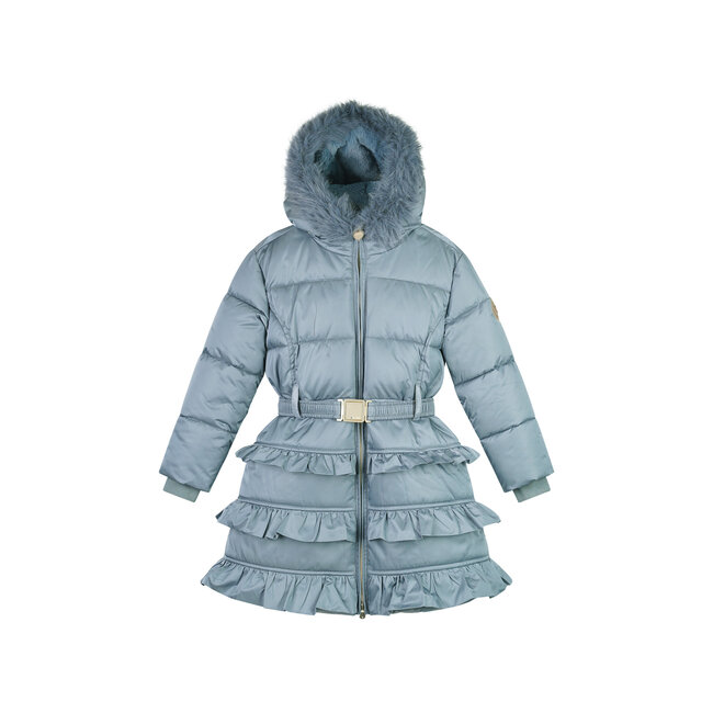 Le Chic winter winterjas meisjes - blauw - Blight- ruffle