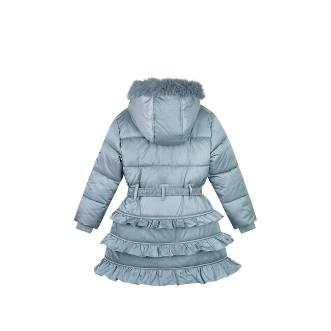 Le Chic winter winterjas meisjes - blauw - Blight- ruffle
