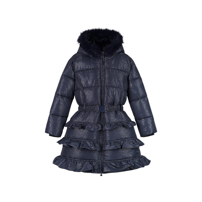 Le Chic winter winterjas meisjes - navy blauw - Blight - ruffle