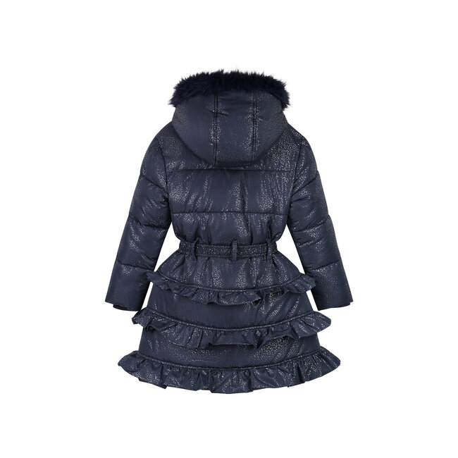 Le Chic winter winterjas meisjes - navy blauw - Blight - ruffle