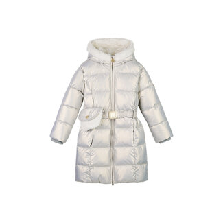 Le Chic winter winterjas meisjes - zilver - Bodhi - furry tas