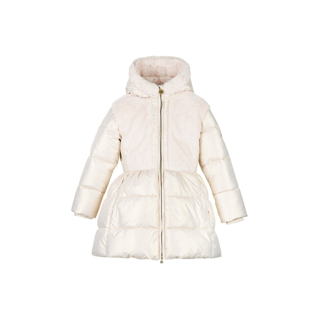 Le Chic winter winterjas meisjes - wit - Bloom - furry