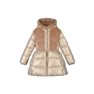 Le Chic winter winterjas meisjes - goud - Bloom - furry