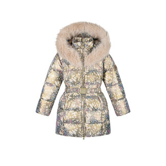 Le Chic winter winterjas meisjes - goud - Bodette - AOP vlinder