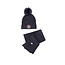 Le Chic winter muts & sjaal set meisjes - navy blauw - Rosa & Reya