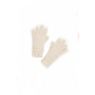 Le Chic winter handschoenen meisjes - wit - Rowrow - gebreid