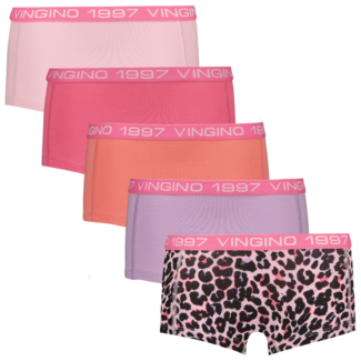 Vingino winter ondergoed meisjes - roze - Girls-boxer-5pack