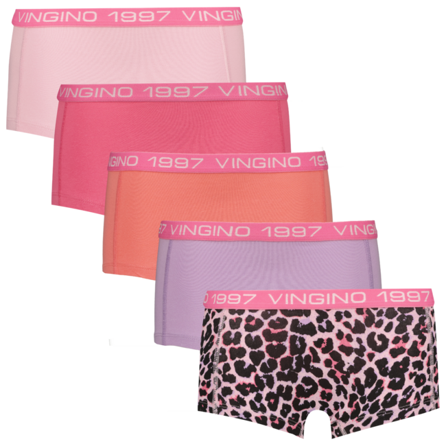 Vingino winter ondergoed meisjes - roze - Girls-boxer-5pack