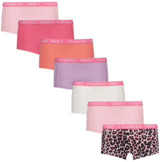 Vingino winter ondergoed meisjes - roze - Girls-boxer-7pack