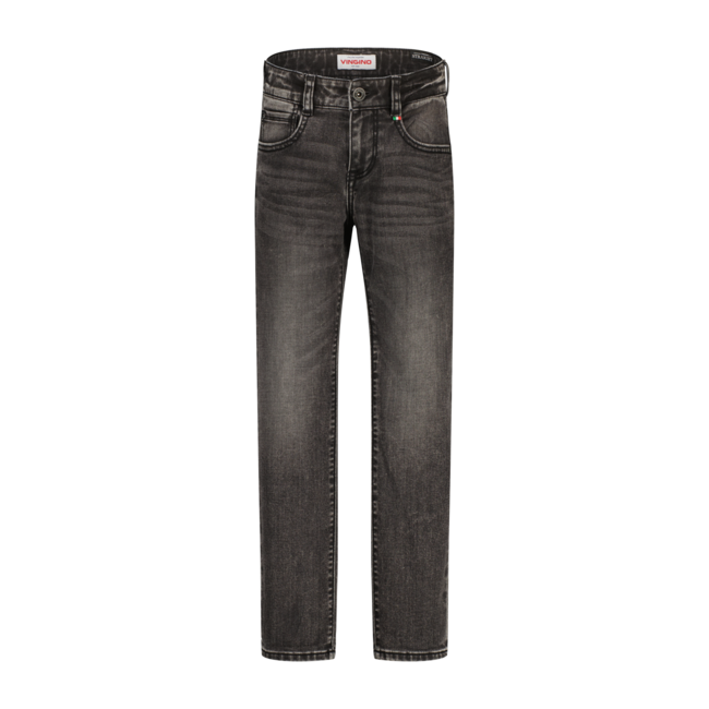Vingino winter jeansbroek jongens - donker grijs - Paolo - straight fit