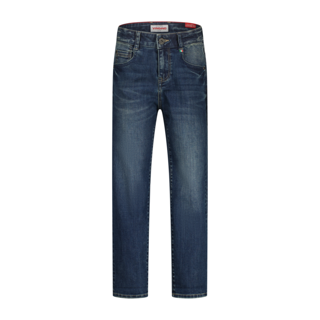 Vingino winter jeansbroek jongens - blauw - Cabiano - loose fit
