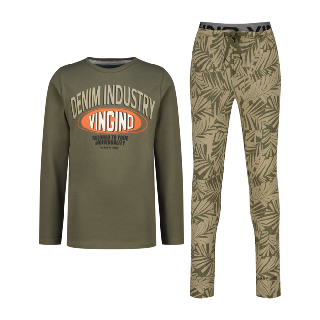 Vingino winter pyjama jongens - groen - Walmo - comfort fit