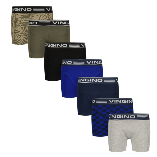 Vingino winter ondergoed jongens - zwart - 7pack - classic boxer
