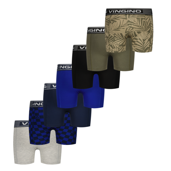 Vingino winter ondergoed jongens - zwart - 7pack - classic boxer