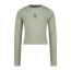 Vingino winter top meisjes - groen - Basic crop longsleeve - rib