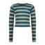Vingino winter top meisjes - groen - Basic crop top - rib, strepen