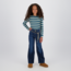 Vingino winter top meisjes - groen - Basic crop top - rib, strepen