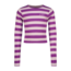 Vingino winter top meisjes - paars - Basic crop top - rib, strepen
