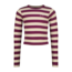 Vingino winter top meisjes - paars - Basic crop top - rib, strepen