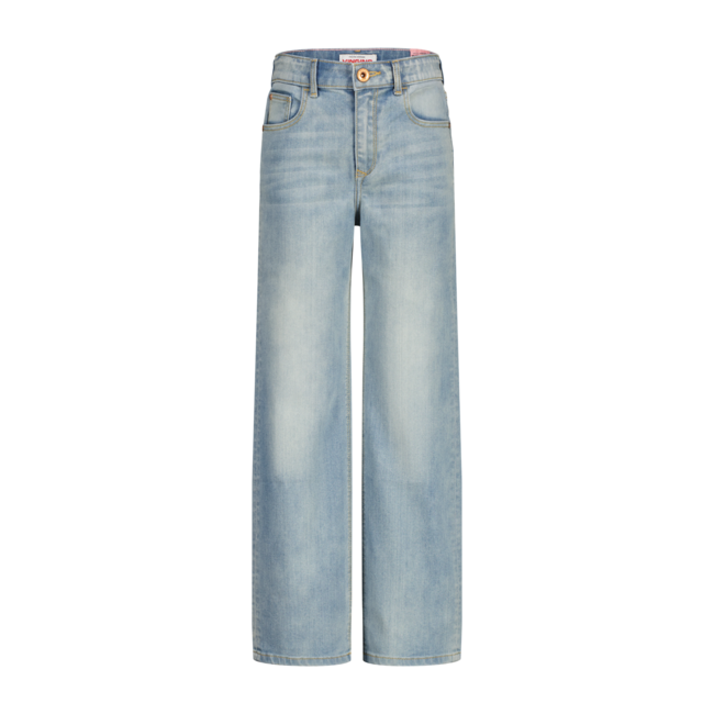 Vingino winter jeansbroek meisjes - blauw - Coco - wide leg fit