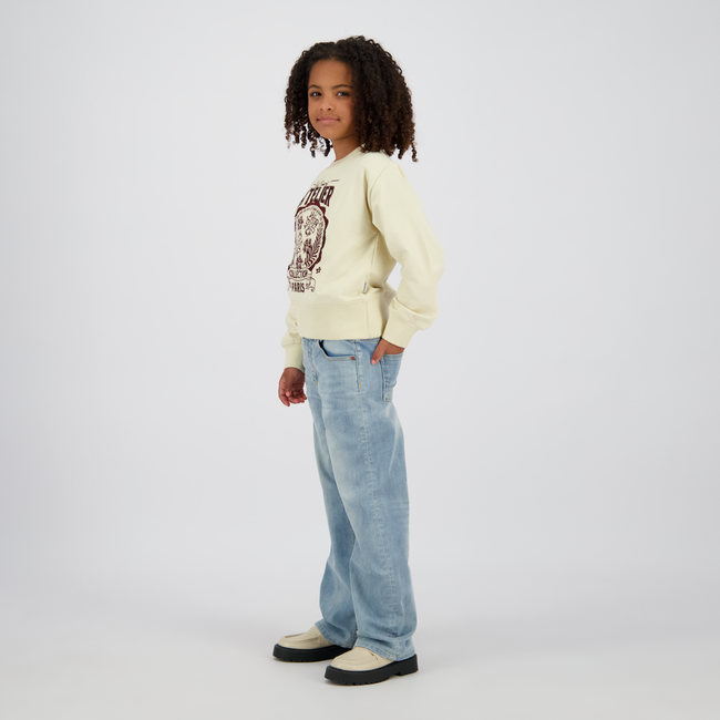 Vingino winter jeansbroek meisjes - blauw - Coco - wide leg fit