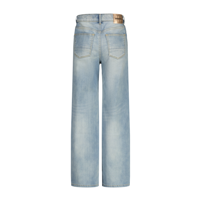 Vingino winter jeansbroek meisjes - blauw - Coco - wide leg fit