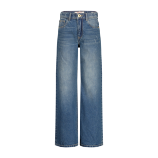 Vingino winter jeansbroek meisjes - donker blauw - Cherry - extra wide leg fit