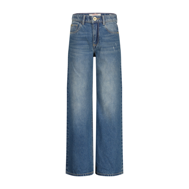 Vingino winter jeansbroek meisjes - donker blauw - Cherry - extra wide leg fit