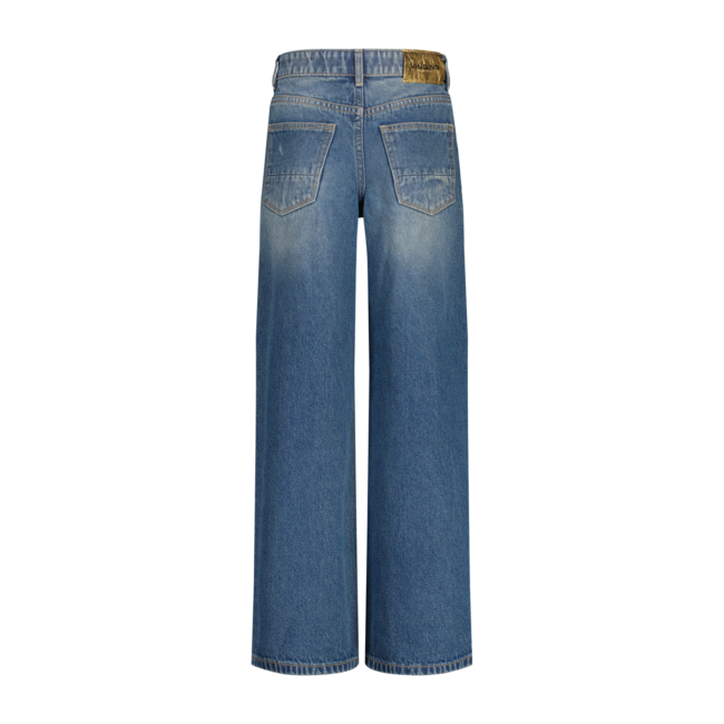 Vingino winter jeansbroek meisjes - donker blauw - Cherry - extra wide leg fit