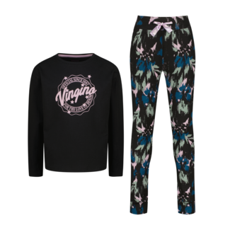Vingino winter pyjama meisjes - zwart - Wayra - comfort fit