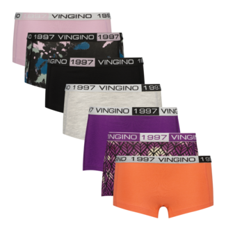 Vingino winter ondergoed meisjes - zwart - 7 pack hipster - comfort fit