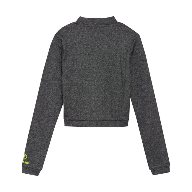 Indian Blue Jeans Winter t-shirt meisjes - zwart - longsleeve/cropped/metallic