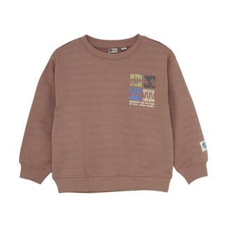 Daily7 winter sweater jongens - roze - oversized/print