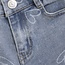 Daily7 winter jeansbroek meisjes - donker navy blauw - wide fit/hart