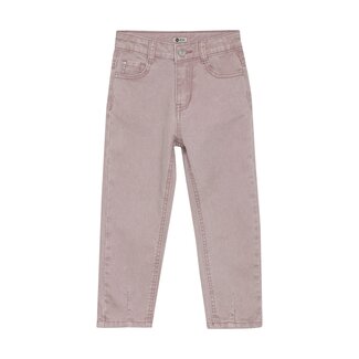 Daily7 winter jeansbroek meisjes - roze - mom fit/harten zak