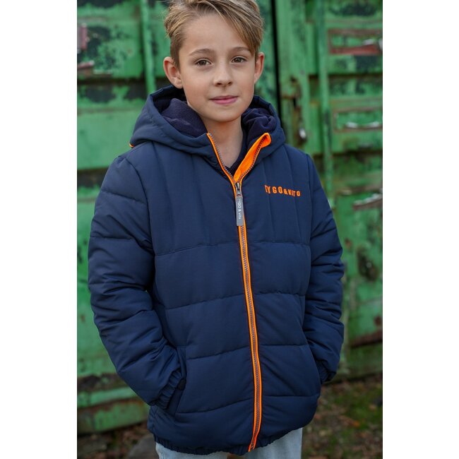 Tygo & Vito winter winterjas jongens - navy blauw - Jix