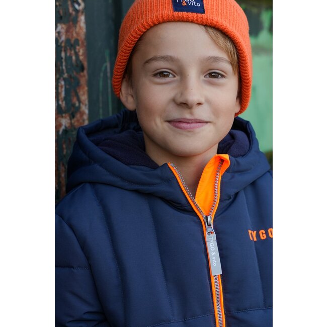 Tygo & Vito winter winterjas jongens - navy blauw - Jix