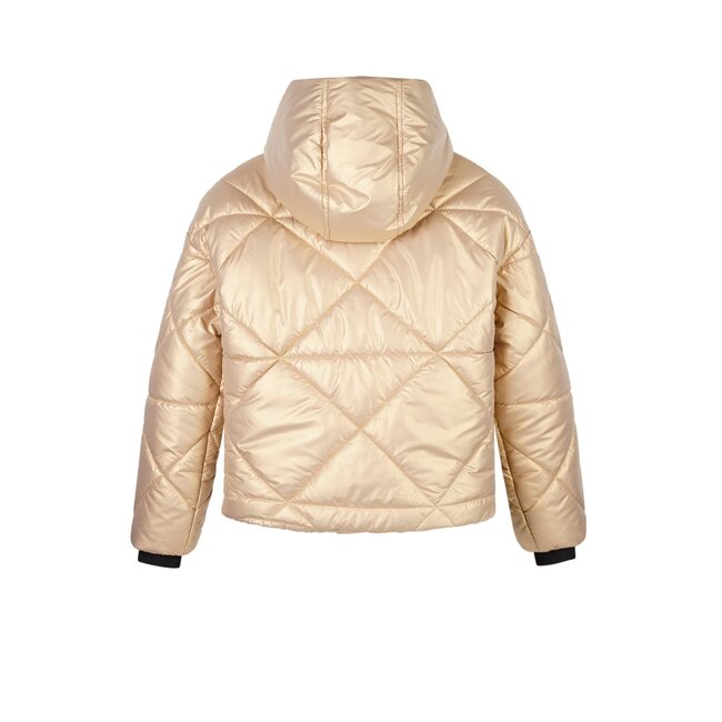 NoBell winter winterjas meisjes - bruin - Buffer - kort, capuchon