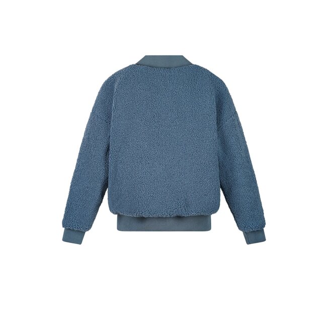 NoBell winter bomberjack meisjes - donker blauw - Bomber - omkeerbaar, verborgen capuchon