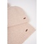 NoBell winter sjaal + muts set meisjes - bruin - Ronja - gebreid